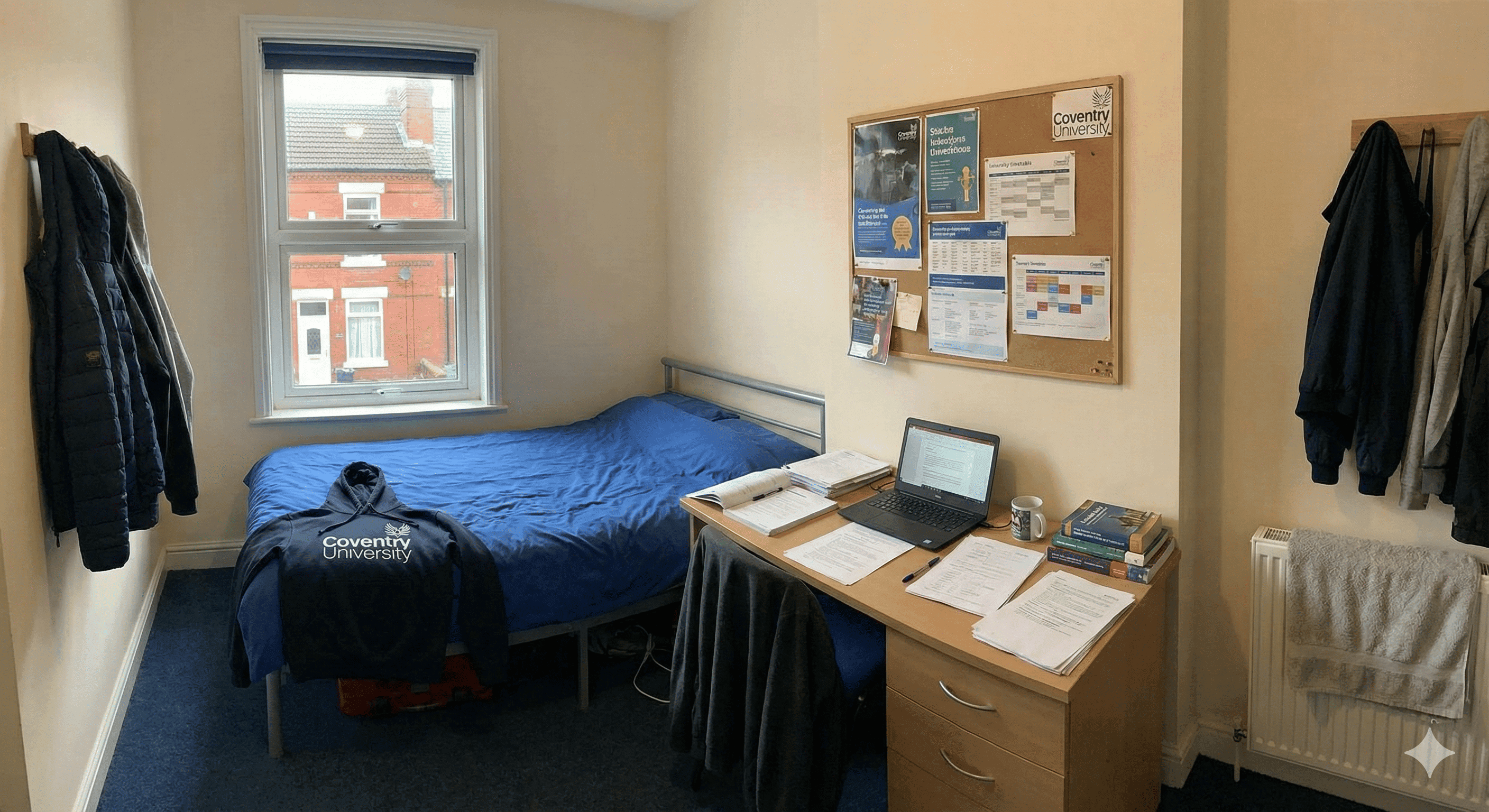 Bright Double Room in Modern Shared Student House 8 mins from Coventy